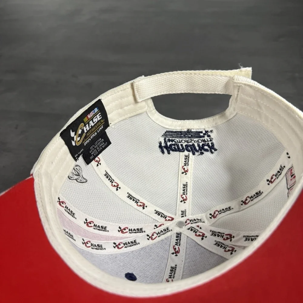 Dale Earnhardt Jr Hat Chase Authentic Cap Nascar F1 White Blue National Guard 88